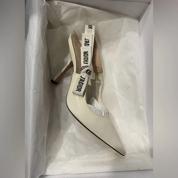 Dior Cream and Tan Heels - Picture 8 of 12